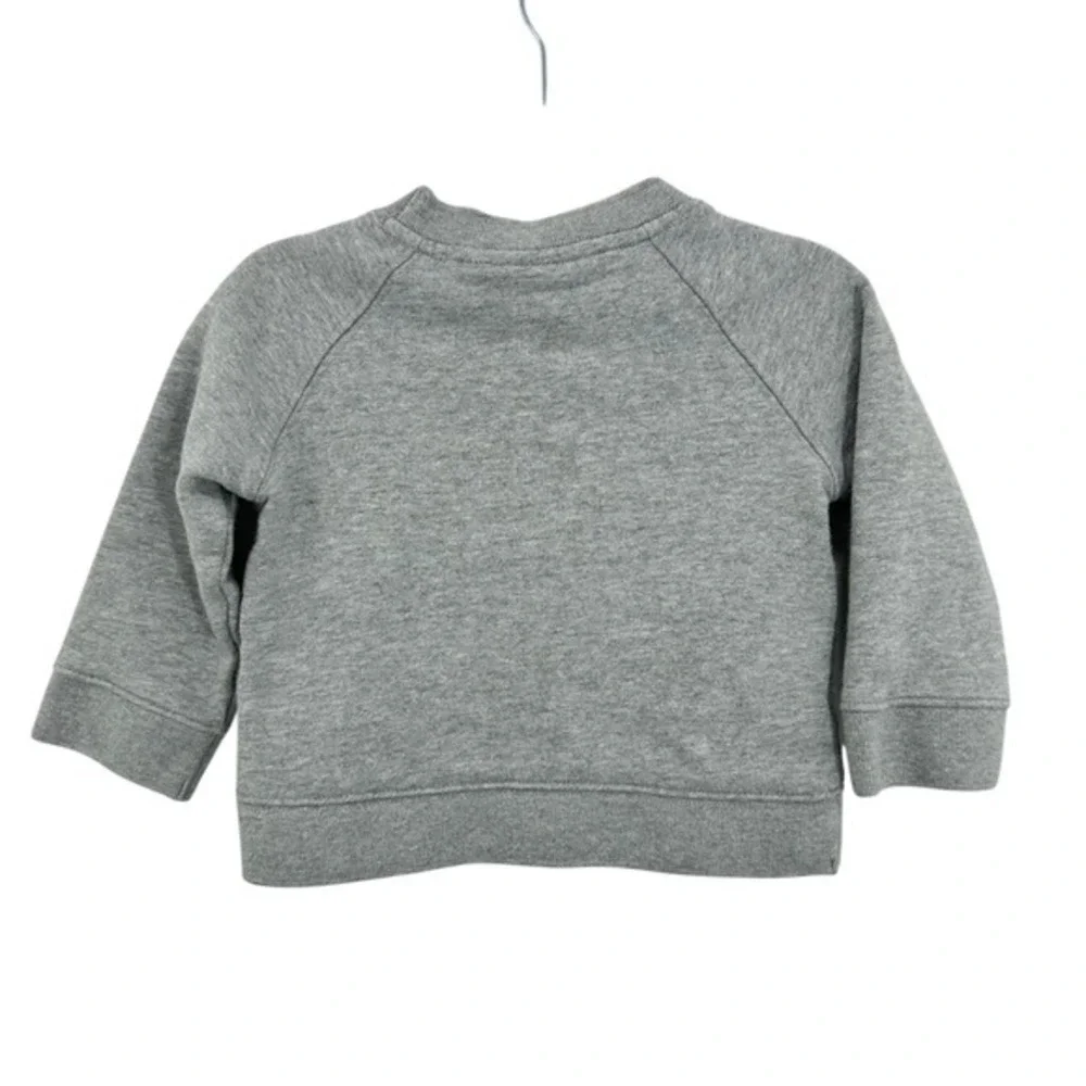 Janie and Jack Baby Sweatshirt 12-18 Months Gray Sport Pullover Crew‎ Neck